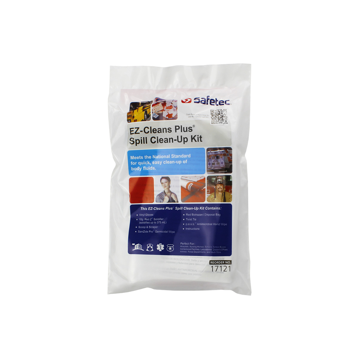#17121 SafeTec® EZ-Cleans® Plus Body Fluid Spill Containment Kit 